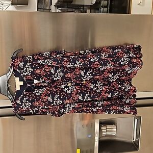 💕MICHAEL by MICHAEL KORS💕 Cold Shoulder Blouse ~ Micro Floral Print Small NWT